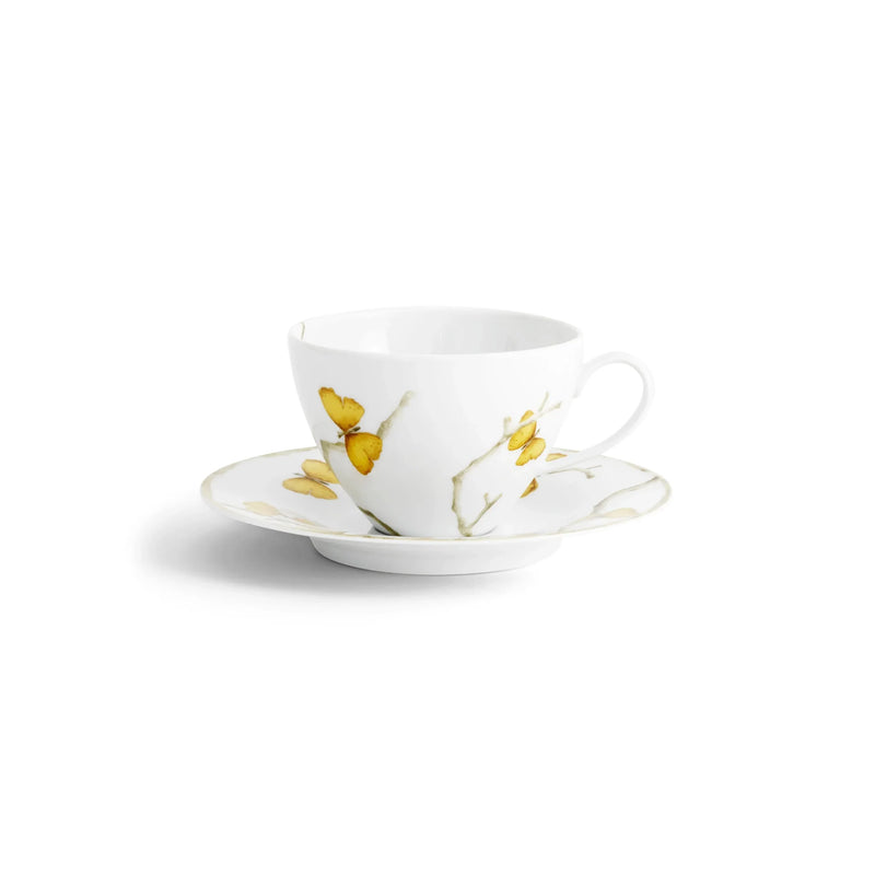 Butterfly Ginkgo Gold Cup & Saucer