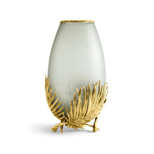 Palm Glass Vase, Medium