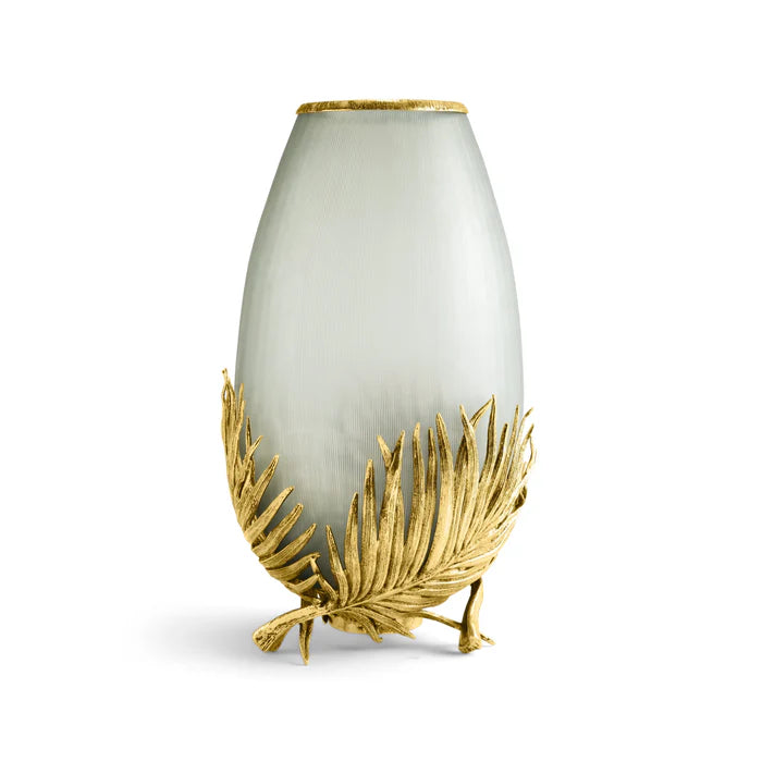 Palm Glass Vase, Medium