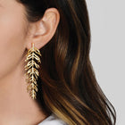 Palm Leaves Dangle Earrings