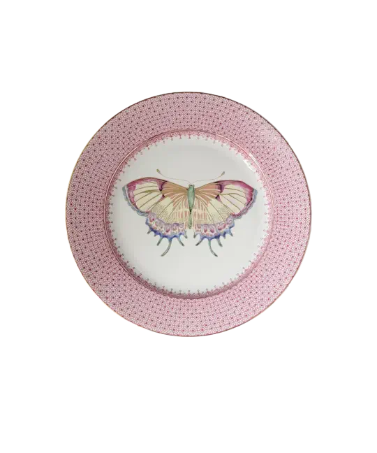 Lace Dessert Plate with Butterfly