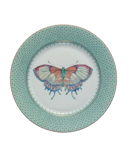 Lace Dessert Plate with Butterfly