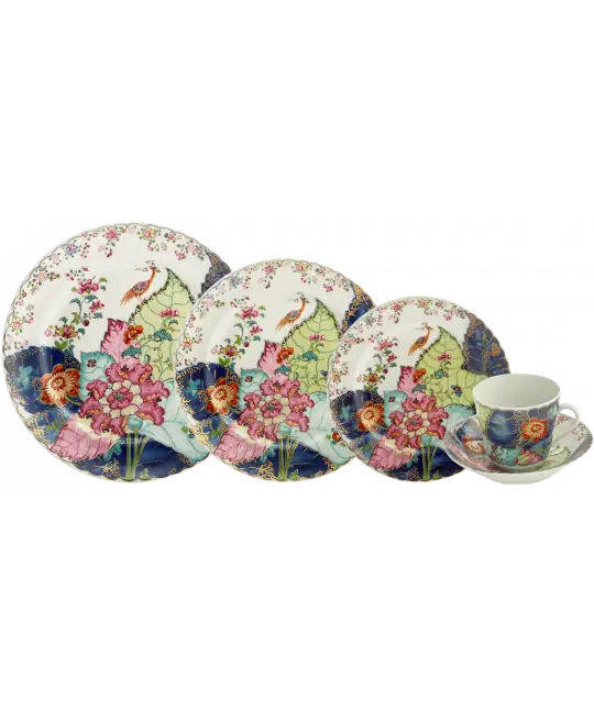 Tobacco Leaf 5-Piece Place Setting
